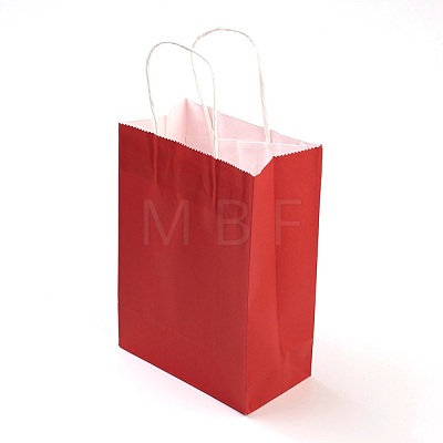 Pure Color Kraft Paper Bags AJEW-G020-C-12-1