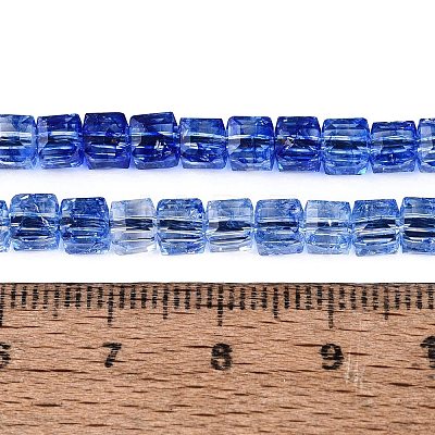 Crackle Transparent Glass Beads Strands GLAA-N062-4mm-03-1
