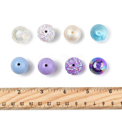 40Pcs 8 Styles Acrylic Beads OACR-FS0004-11-1