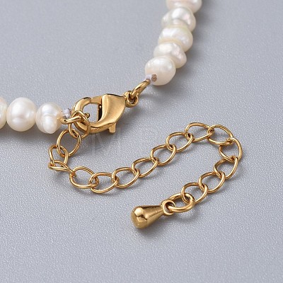 Natural Freshwater Pearl Beads Bracelets BJEW-JB04619-1