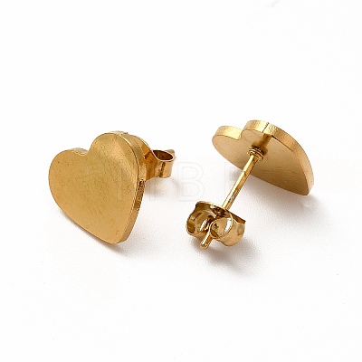Heart with Boy & Girl Couple Pendant Necklaces & Stud Earrings SJEW-E045-05GP-1