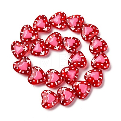 Glass Enamel Beads GLAA-Q125-01A-01-1