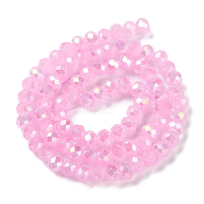 Baking Electroplate Glass Beads Strands LS-DGLA-A039-J10mm-B16-1
