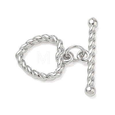 Brass Toggle Clasps KK-CBA42CA-01D-P-1