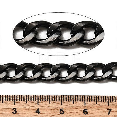 304 Stainless Steel Cuban Link Chains CHS-P007-14B-01-1