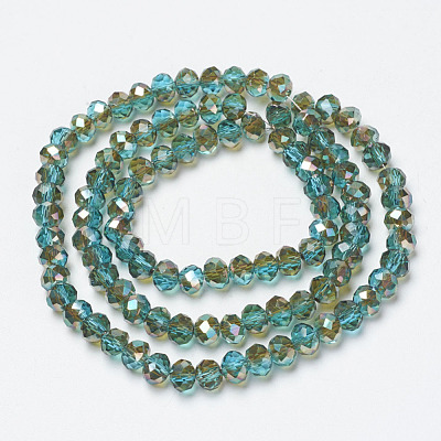 Electroplate Glass Beads Strands EGLA-A034-T6mm-J06-1
