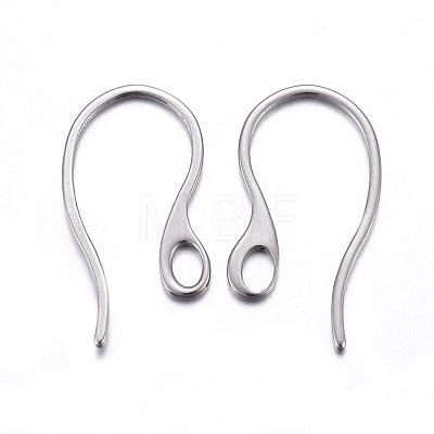 304 Stainless Steel Earring Hooks STAS-O110-19P-1