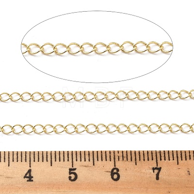Brass Curb Chains KK-P304-02B-KCG-1
