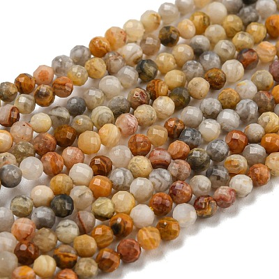 Natural Crazy Lace Agate Beads Strands G-K020-3mm-29-1