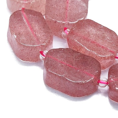 Natural Strawberry Quartz Beads Strands G-K245-J03-E01-1