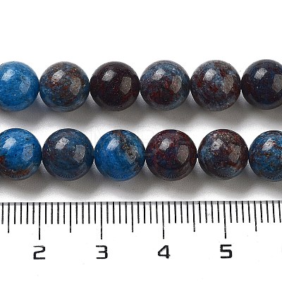 Natural Blue Opal Beads Strands G-H045-A02-8MM-1