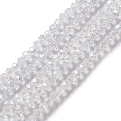 Crystal Glass Rondelle Beads Strands LS-EGLA-F049C-03-1