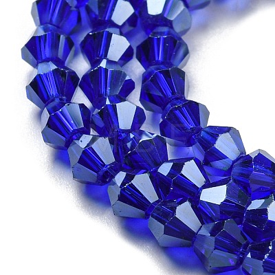 Transparent Electroplate Glass Beads Strands EGLA-A039-T2mm-A06-1
