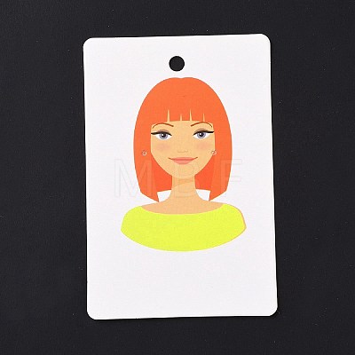Paper Earring Display Cards DIY-B061-05G-1