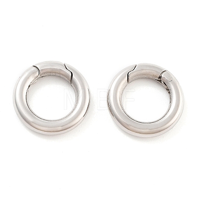 Non-Tarnish 316 Stainless Steel Spring Gate Rings STAS-M296-01P-F-1