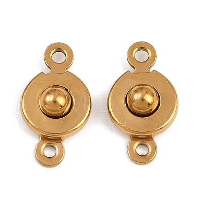 304 Stainless Steel Snap Clasps STAS-K311-03G-1