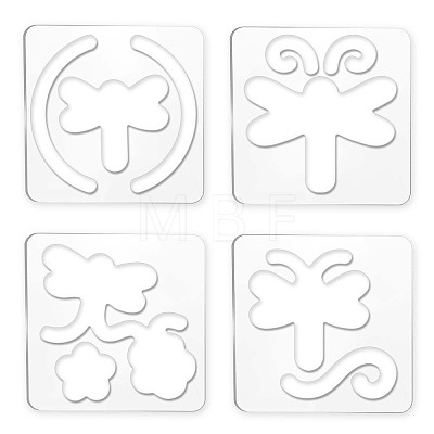 Acrylic Earring Handwork Template TOOL-WH0152-008-1