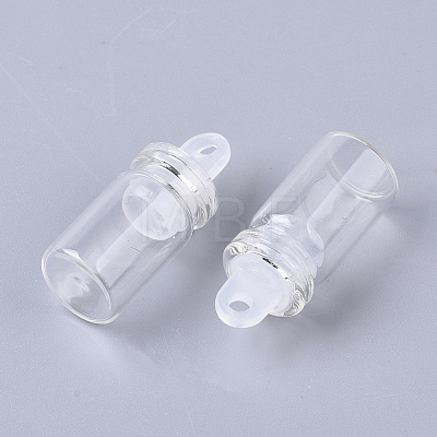 Glass Bottle Pendant Decoration X-CON-T001-001-1