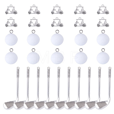 20Pcs 2 Styles Tibetan Style Alloy Pendants FIND-TA0010-94-1