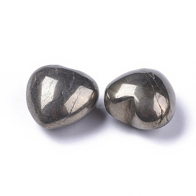 Natural Pyrite Heart Love Stone X-G-F659-B28-1