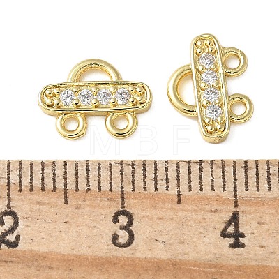 Brass Micro Pave Cubic Zirconia Pendants KK-P290-28G-1