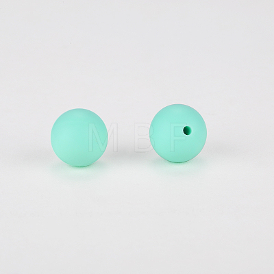 Round Silicone Focal Beads SI-JX0046A-38-1