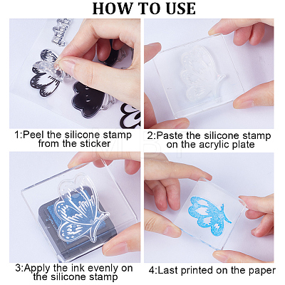 Clear Silicone Stamps DIY-WH0504-56A-1
