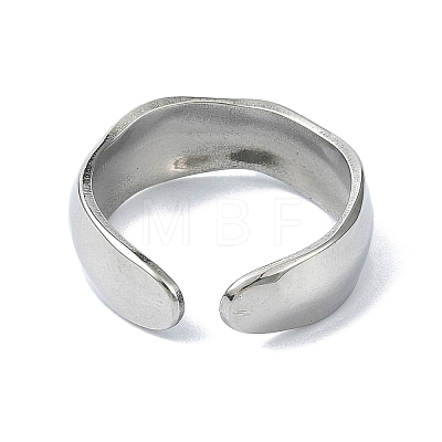 304 Stainless Steel Cuff Simple Rings RJEW-M019-65P-1