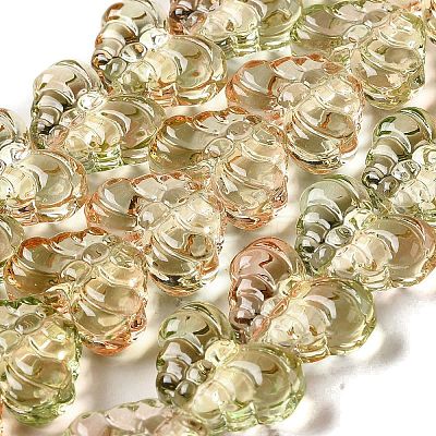 Transparent Glass Beads Strands GLAA-E049-01D-1