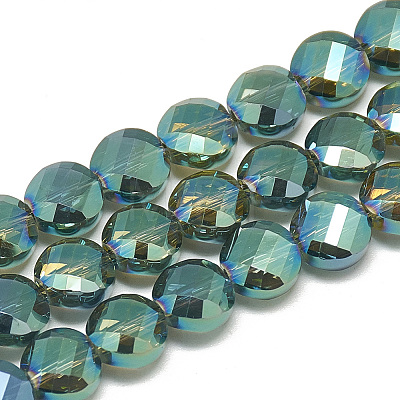 Electroplate Glass Beads Strands X-EGLA-Q098-A09-1