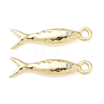 Alloy Rhinestone Pendants FIND-D044-21G-02-1