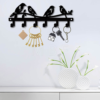 Iron Wall Mounted Hook Hangers AJEW-WH0156-099-1