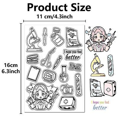 Plastic Stamps DIY-WH20018-0352-1