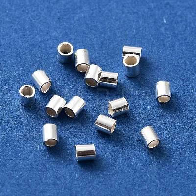 925 Sterling Silver Spacer Tube Beads STER-Z006-01D-S-1