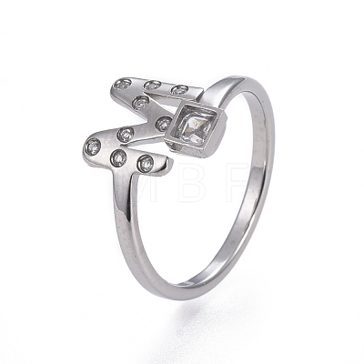 304 Stainless Steel Finger Rings RJEW-I063-05P-1