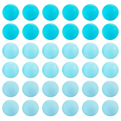 45Pcs 3 Colors Round Silicone Focal Beads SIL-TAD0001-01A-1