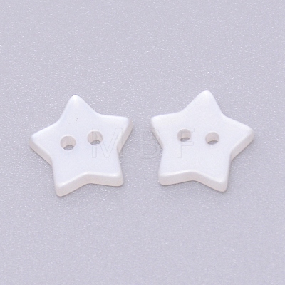 Resin Button RESI-WH0024-51-1
