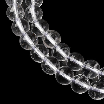 Round Natural Grade A Quartz Crystal Beads Strands G-H1648-6mm-01N-A-1