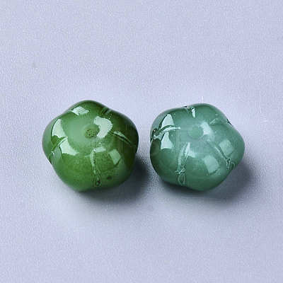 Imitation Jade Glass Beads GLAA-S190-002A-M-1