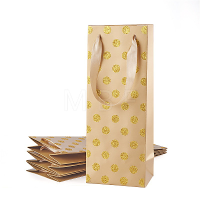 Paper Wave Point Glitter Powder Carry Storage Tote Bags ABAG-TAC0035-15C-1