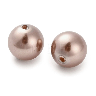 Baking Painted Pearlized Glass Pearl Round Beads HY-Q001-02A-02-1