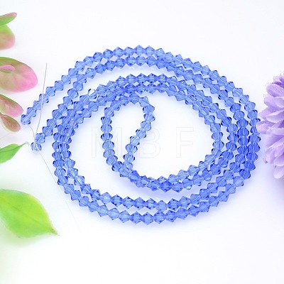Faceted Imitation Austrian Crystal Bead Strands G-M180-4mm-13A-1