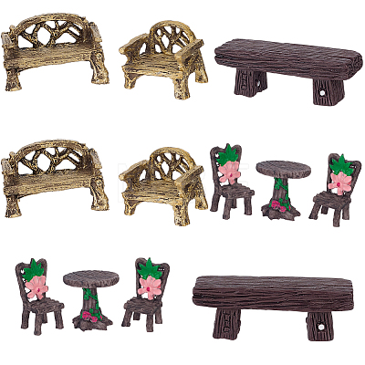 Resin Miniature Armchair Ornaments AJEW-SP0006-12-1
