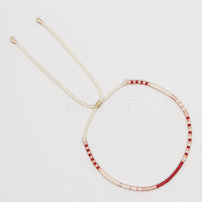 Adjustable Plastic Beaded Slider Bracelets YS6543-10-1