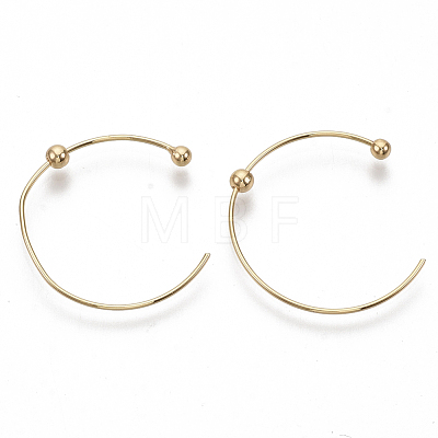 Brass Stud Earrings KK-S355-045-NF-1