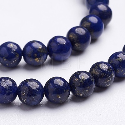Grade A Round Dyed Natural Lapis Lazuli Beads X1-GSR6mmC123-1