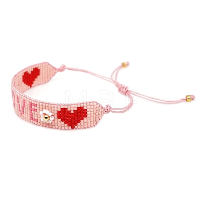 Miyuki Seed Braided Bead Bracelet BJEW-Z013-01-1
