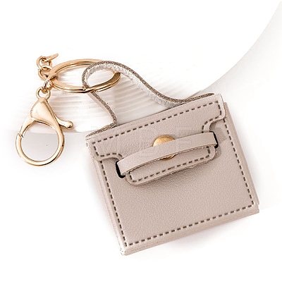 Portable PU Leather Bag Keychain PW-WGA9343-01-1