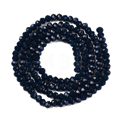 Opaque Solid Color Imitation Jade Glass Beads Strands EGLA-A044-P2mm-D16-1