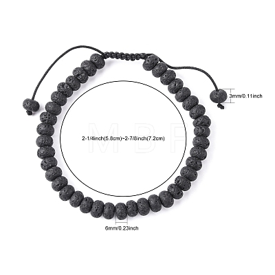 Adjustable Nylon Cord Braided Bead Bracelets BJEW-F369-B11-1